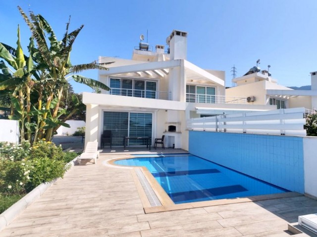 Kyrenia, Alsancak, close to Nejat British College, brand new semi-detached villa with private swimming pool. For sale with its belongings. The equivalent cob is ready. Ready to move in.0533/0548 8403555