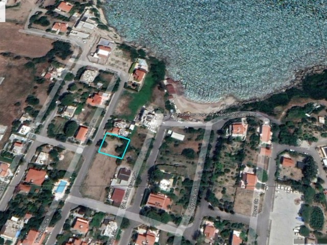 Land for sale with an onlay villa project in Kyrenia, Alsancak Denizkızı region. walking distance to