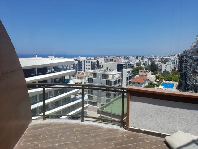 LUXURY 3+1 DUPLEX FOR RENT IN GIRNE CENTER WITH SEA VIEW