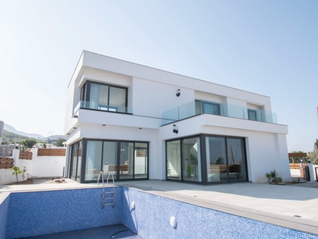 FOR SALE 5+2 NEW VILLAS IN BELLAPAIS GIRNE IN A COMPLETE PROJECT WITH SWIMMING POOL STARTING FROM 650 000GBP  🔸️ 5 Bedrooms 🔸️ 2 Hall 🔸 4 Bathrooms 🔸 Balcony 🔸 Garden 🔸 320m2 🔸 550m2 LAND SIZE 📍 Location : BELLAPAIS