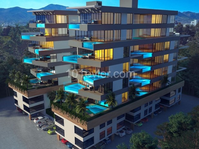 2 + 1 Luxury Apartment for Sale in Kyrenia Central in a Unique Cruise Project