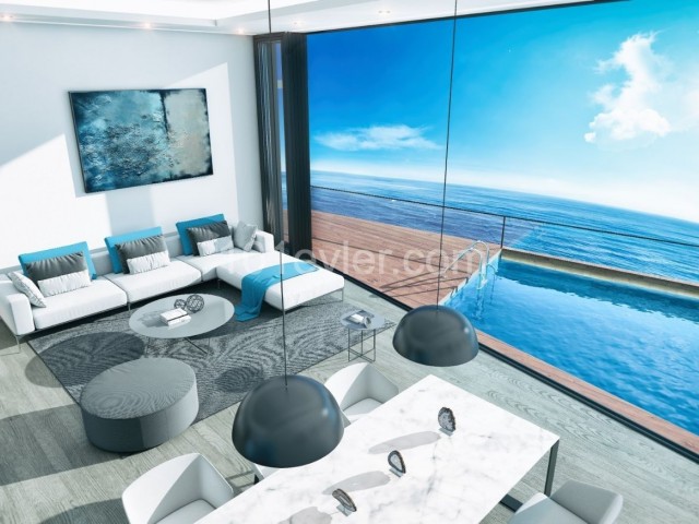 3+1 Luxury Flat with Private Pool for Sale in a Unique Cruise Project in Kyrenia Center