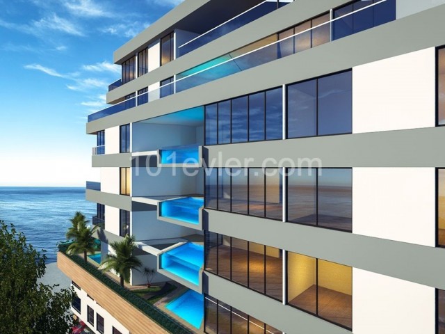 3+1 Luxury Flat with Private Pool for Sale in a Unique Cruise Project in Kyrenia Center