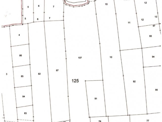 На главной дороге Никосии Газимагуса на главной дороге НОЛЬ 17 акров земли, открытой для обмена ** 