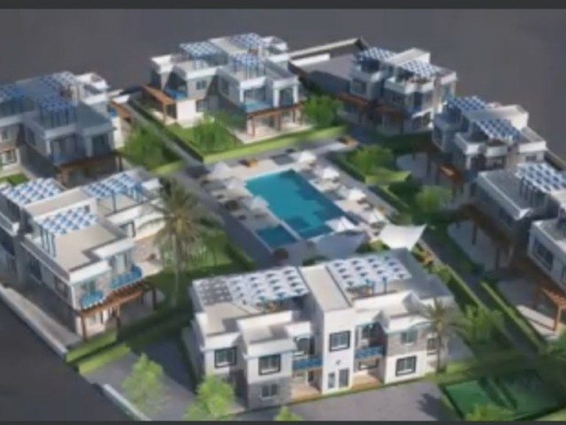 Erdgeschoss, voll ausgestattete Luxus-Wohnung in Kyrenia Karsiyaka, 200 Meter vom Strand und Restaurants, 500 Meter von der Hauptstraße und Märkte, in einem Komplex mit Pool. . ,