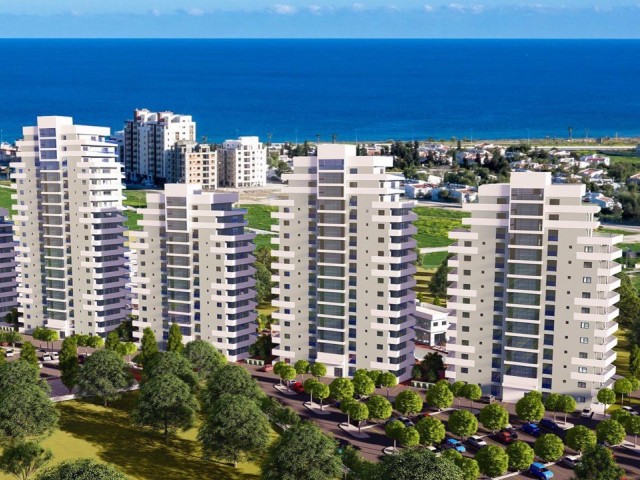 Luxury 1+1 flat with sea view in iskele long beach sky deluxia