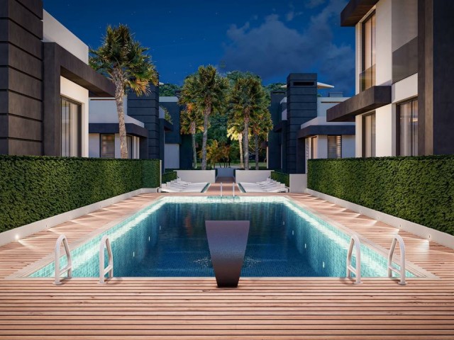Luxury 4 bedroom duplex detached villa with pool in Famagusta 