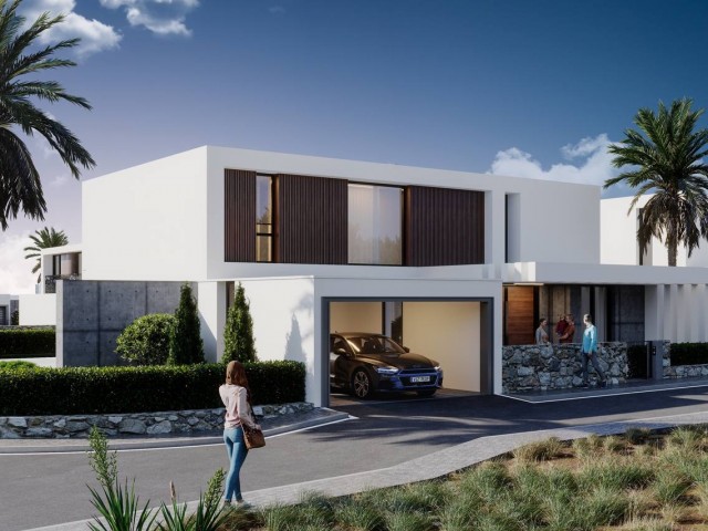 Luxury sea front 5 bedroom duplex detached northernland villas in kyrenia 