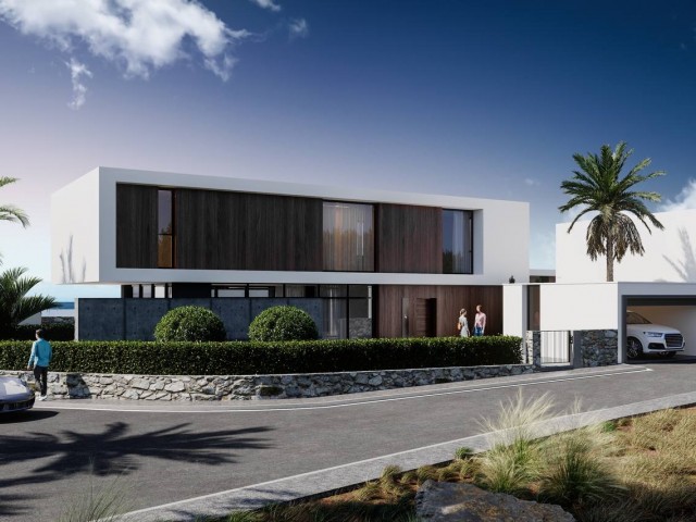 Luxury sea front 5 bedroom duplex detached northernland villas in kyrenia 