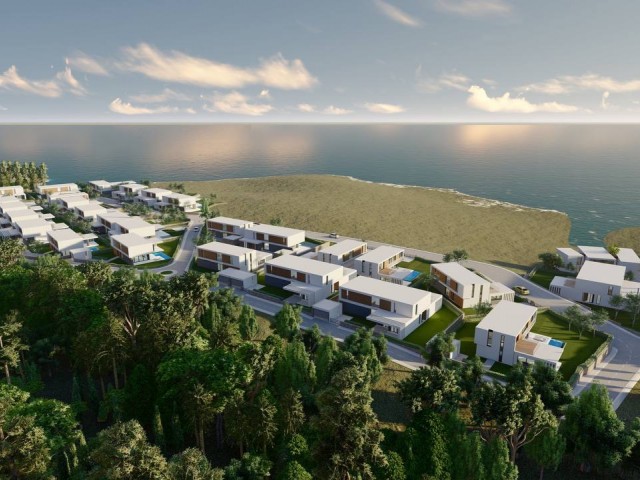 Luxury sea front 5 bedroom duplex detached northernland villas in kyrenia 