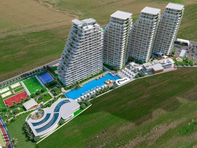 Luxury 1 bedroom flat with all facilities in lefke with private beach