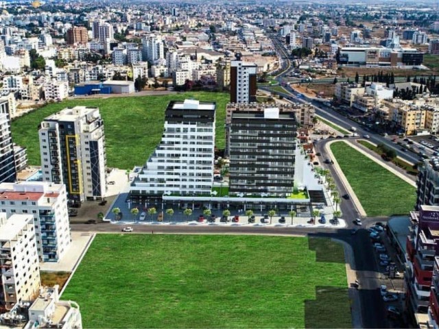 2+1 Wohnung mit Meerblick in Sky Sakarya im Zentrum von Famagusta