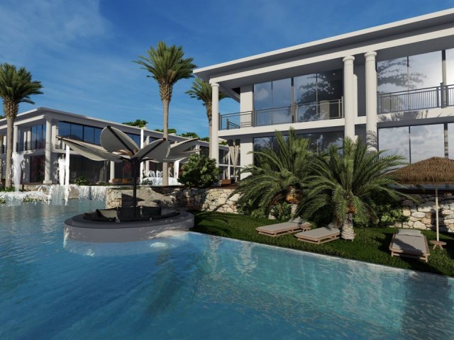 Girne esentepe’de denize sıfır 2+1 özel havuzlu müstakil villa 5 yıldızlı hotel konseptinde site 