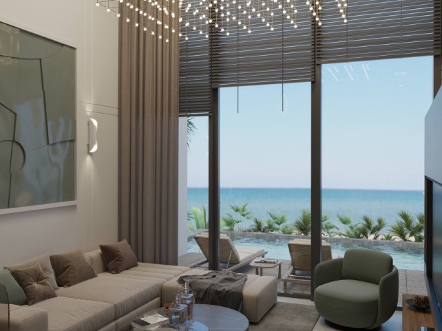 Denize sıfır özel plajı olan 5 yıldızlı otel konseptinde 2+1 loft daire