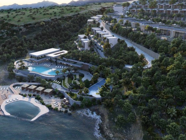 Girne esentepe’de tarihin en büyük ve lüks projesinde 4+2 dubleks denize sıfır müstakil özel havuzlu villa 