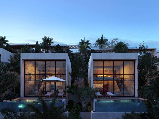 4 bedroom detached duplex villa with private beach and pool in the must luxurious project in esentepe 