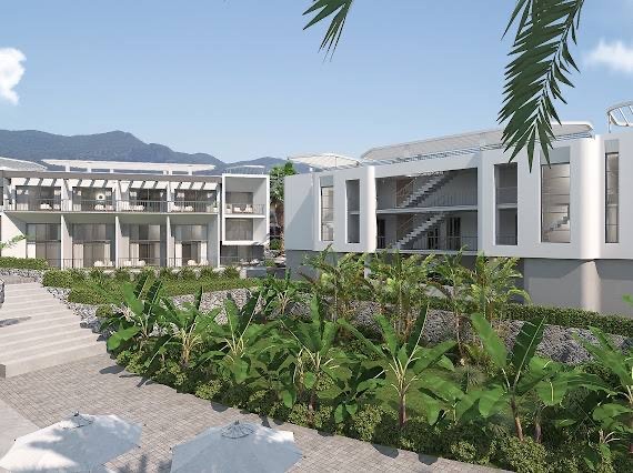Роскошная 2-комнатная квартира с видом на море в Гирне-Эсентепе со всеми удобствами