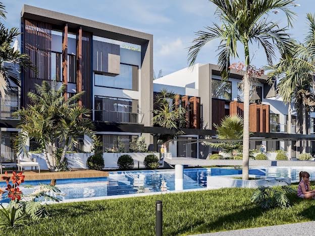 Luxuriöse 2-Zimmer-Villenwohnung in Famagusta Yeniboğaziçi