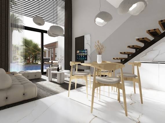 Iskele’de deniz manzaralı çok özel projede 1+1 loft daire 