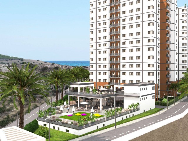 Luxurious studio flat located in iskele boğaz with 84 months installments.