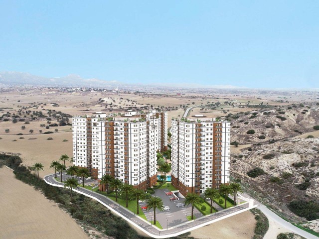 İskele boğaz bölgesinde ful kompleksli sitede 2+1 daire 84 aya varan taksitlerle