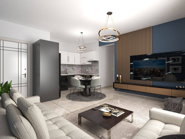 آپارتمان 2+1 در مجتمع کامل در منطقه ایسکله بوغاز با اقساط تا 84 ماه