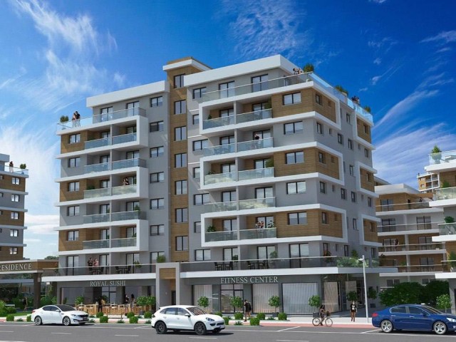 Iskele longbeach’de royal sun elite projesinde deniz manzaralı 1+1 daire