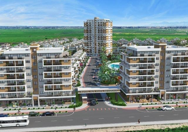 Luxury 1 bedroom apartment with sea view in iskeleh Long Beach royal sun elite project 