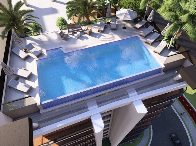 Schöne Apartments mit Pool in fußläufiger Entfernung zum Meer