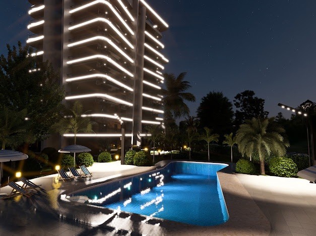 Beautiful apartments with pool within walking distance to the sea