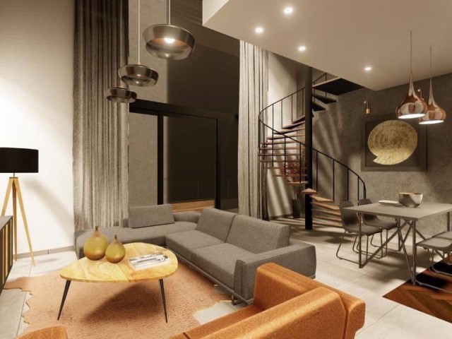 Новая двухуровневая квартира в YeniBogazici