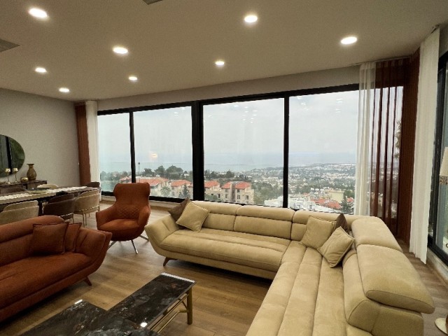 New flats with full sea and mountain views in Kyrenia (2+1) your title deed is ready