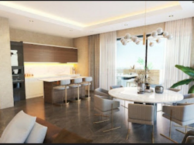 Luxury flats for sale in Iskele longbeach at the project stage starting from £165000