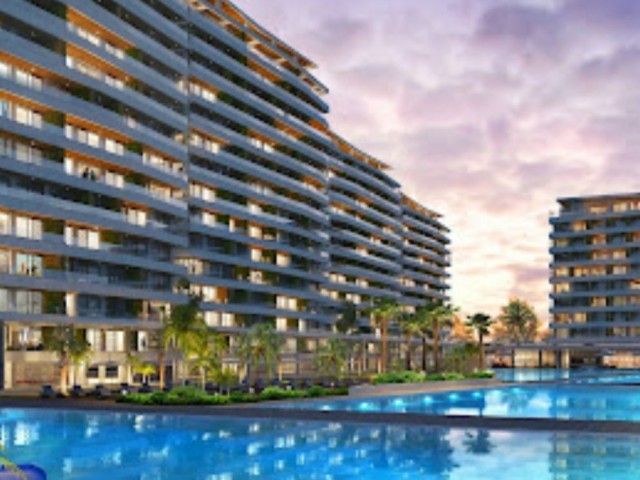 İskele Longbeach'te proje aşamasında 450.000- 950.000 sterlin arasında satılık Penthouse 'lar .