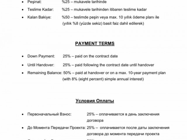 3+1 und 4+1 Villen zum Verkauf in Kyrenia Edremit während der Projektphase