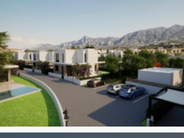 3+1 and 4+1 Villas for sale in Kyrenia Edremit during the project phase