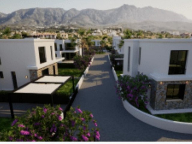 3+1 and 4+1 Villas for sale in Kyrenia Edremit during the project phase