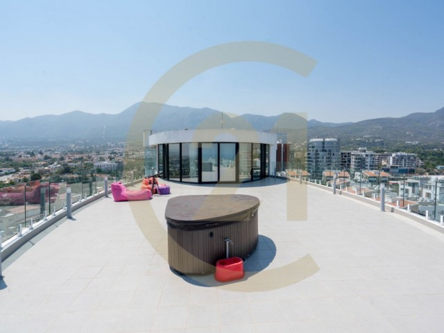 Kyrenia Center 3+1 Penthouse zu vermieten / voll möbliert