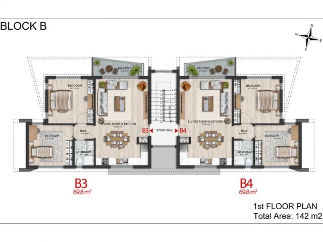 Girne Alsancak Satılık 2+1 Daire 