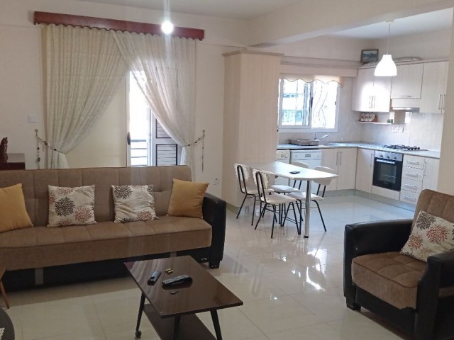 Ground floor, centrally located 2+1 furnished flat for rent in Gönyeli