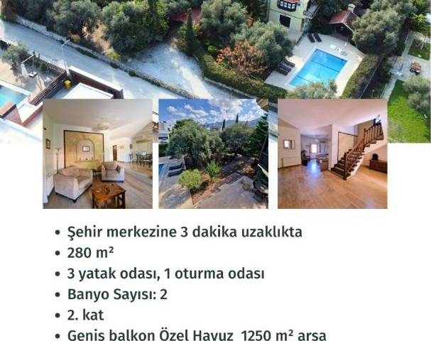 OZANKÖY'DE SATILIK , 3+1 VİLLA ÖZEL TASARIM MİMARİSİ  1250 m2 İÇİNDE ÖZEL BİR YAŞAM ALANI SENİ BEKLİYOR .