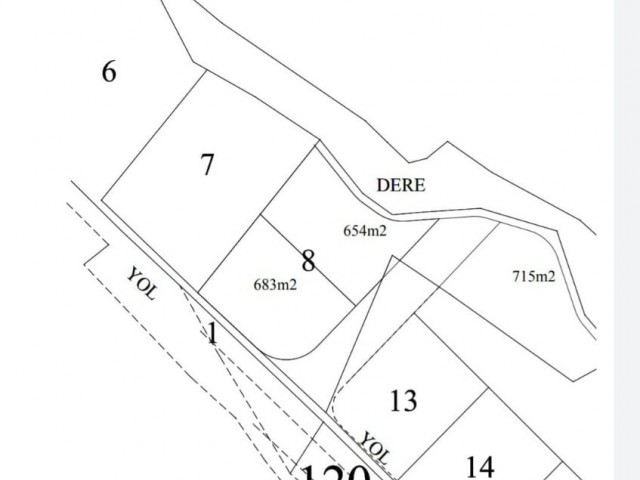 TÜRKISCH ERSTELLTES 2648,70 M2 GRUNDSTÜCK MIT 60 % ZONENLAND AM EINGANG VON KANLIKÖY 1668,68 M2 BAUBARES SCHNÄPPCHENLAND