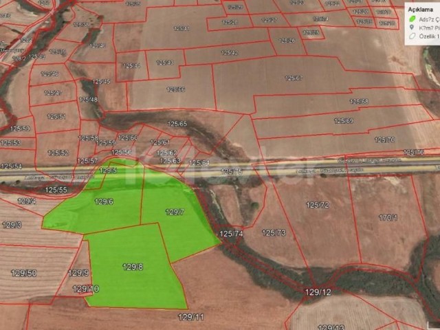 33767.29 متر مربع زمین ساخت و ساز سرمایه گذاری در نیکوزیا با بالاترین منطقه بالقوه توسعه، جدید به جاده اصلی با قیمت مناسب برای فروش