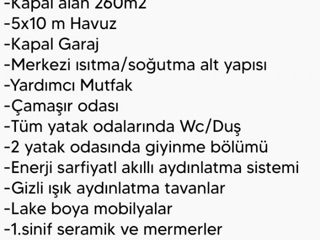 290 m2 große und geräumige Villen zum Verkauf mit Garten-, Meer- und Bergblick in perfekter Lage in ÇATALKÖY