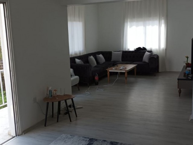 135M2 (2+1) LARGE SPACIOUS INTERIOR COMPLETE RENOVATED TURKISH MADE REASONABLE PRICE FLAT FOR SALE IN PERFECT LOCATION IN YENIKENT NO VAT NO TRANSFORMER.