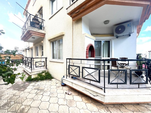 CENTRAL KYRENIA , SPECIOUS GARDEN FLAT 3+1, 135M2, OPPOSITE GREEN AREA , WELL LOOKED AFTER , CLOSE TO ALL AMENITIES 