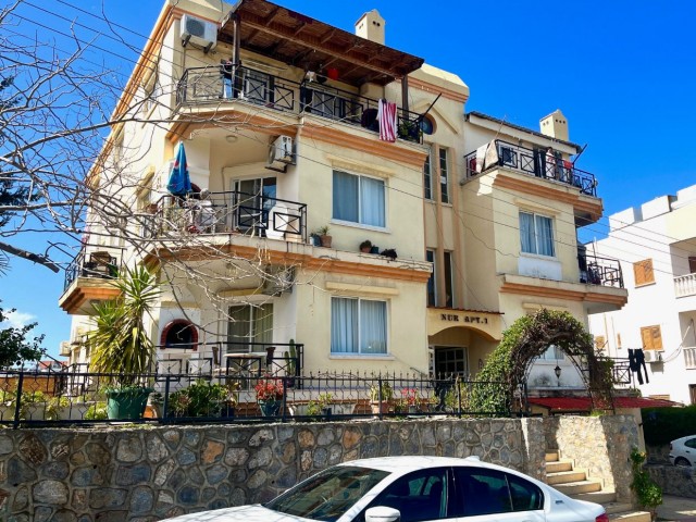 CENTRAL KYRENIA , SPECIOUS GARDEN FLAT 3+1, 135M2, OPPOSITE GREEN AREA , WELL LOOKED AFTER , CLOSE TO ALL AMENITIES 