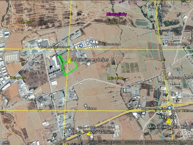 Unique investment opportunity in Haspolat industrial zone 18 acres of commercial land with equivalent cob ** 