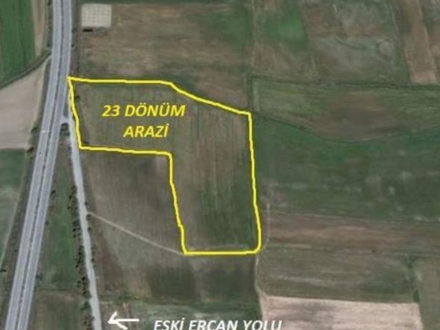 23 decares of commercial land on Ercan airport road