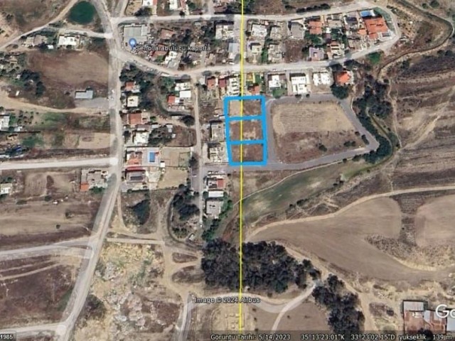 In a unique location in Hamitkoy, Nicosia, we have 3 side by side plots of 715 m2, 705 and 704 m2, 2 floor residential zoned, for sale.